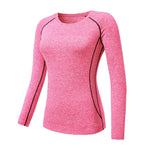 Women's Long Sleeve Fitness Yoga T-shirt