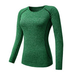 Women's Long Sleeve Fitness Yoga T-shirt