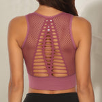 Women's Solid Quick Dry Running Gym Yoga Tank Top