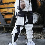 Streetwear Men's Multi Pockets Cargo Harem Pants Hip Hop Casual Male Track Pants Joggers Trousers Fashion Harajuku Men Pants