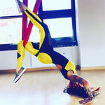 Women Sexy Fitness Mesh Patchwork Backless Yoga Set