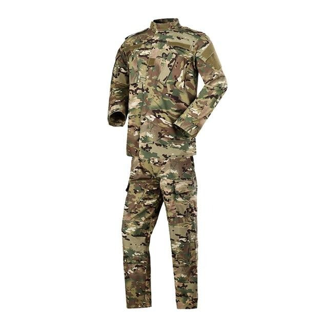 Military Uniform Camouflage Tactical Clothing Combat Suit Men Army Special Forces Airsoft Militar Soldier Coat+Pant Set Maxi XS-