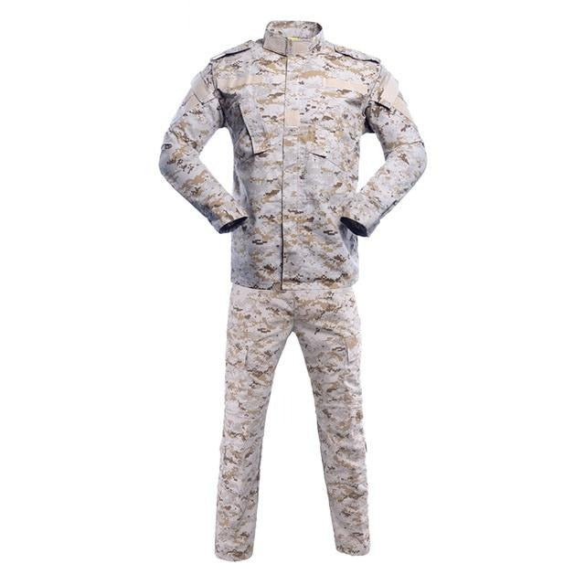 Military Uniform Camouflage Tactical Clothing Combat Suit Men Army Special Forces Airsoft Militar Soldier Coat+Pant Set Maxi XS-