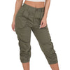 Women's Casual Harem 3/4 High Waist Pants