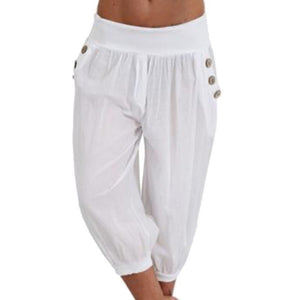 Women's Fashion Cotton Linen Short Pants