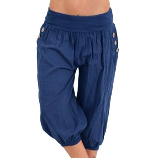 Women's Fashion Cotton Linen Short Pants