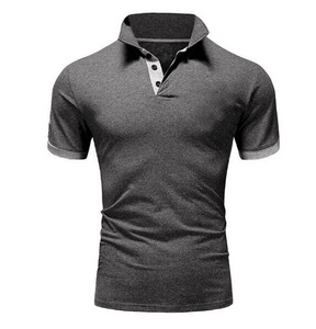 MRMT 2021 Brand New Men's T-shirt Lapel Casual Short-sleeved Stitching Men T-shirt for Male Solid Color Pullover Top Man T shirt
