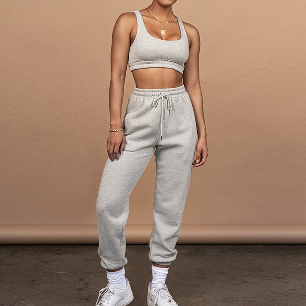 Women Autumn Casual Two Piece Set Tracksuit