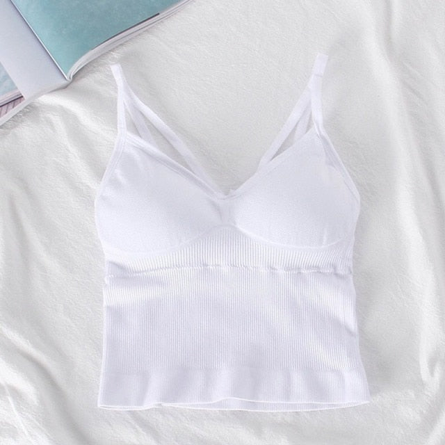 Women's Seamless Gym Tank Crop Top