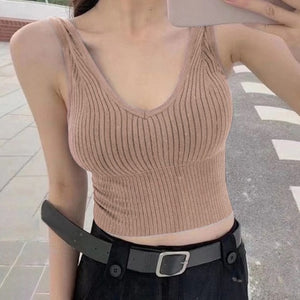 Women's Seamless Gym Tank Crop Top