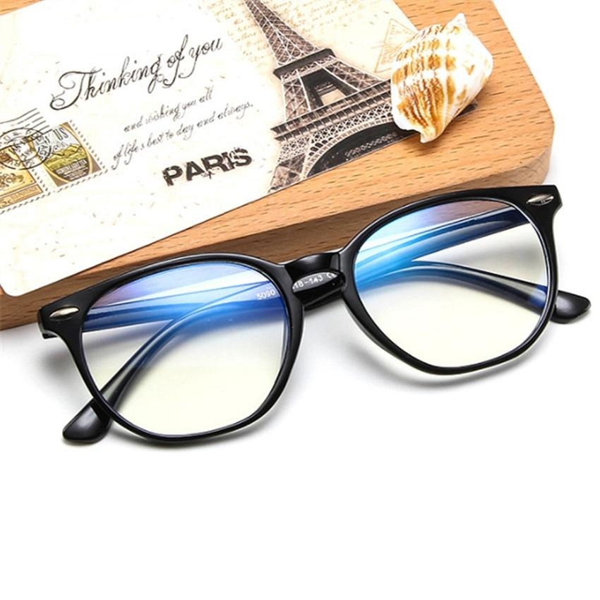 Imwete Anti Blue Light Computer Glasses Frame Men Women Transparent Gaming Glasses Frames Protection Eye Retro Spectacles Frames